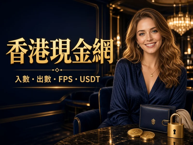 香港現金網 FPS、USDT、入數、出數與會員戶口流程主視覺